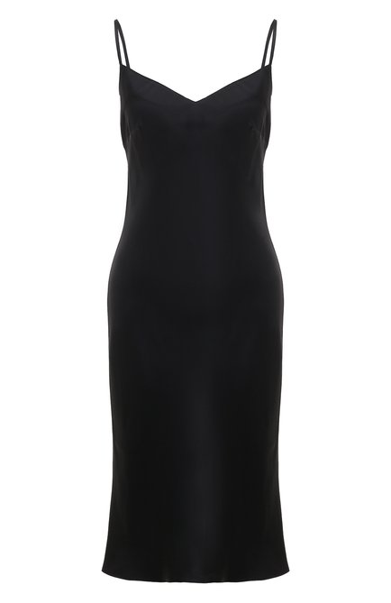 Женская шелковая сорочка MARJOLAINE черного цвета, арт. 3SOI6105 | Фото 1 (Нос: Не проставлено; Материал сплава: Проставлено; Материал внешний: Шелк)