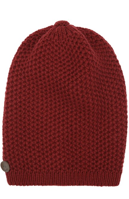 Женская кашемировая шапка INVERNI бордового цвета, арт. 0097CM | Фото 1 (Материал: Шерсть, Кашемир, Текстиль; Статус проверки: Проверена категория)