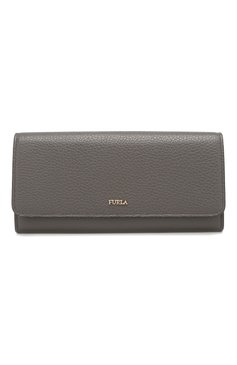 Женские кожаный кошелек babylon FURLA серого цвета, арт. PU02/HSF | Фото 1 (Материал: Натуральная кожа; Статус проверки: Проверено, Проверена категория)