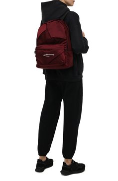 Женский рюкзак wangsport ALEXANDER WANG бордового цвета, арт. 20421B13T | Фото 3 (Ремень/цепочка: На ремешке; Материал: Текстиль; Размер: large)