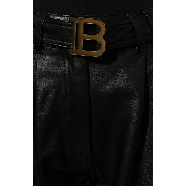 фото Кожаные шорты balmain