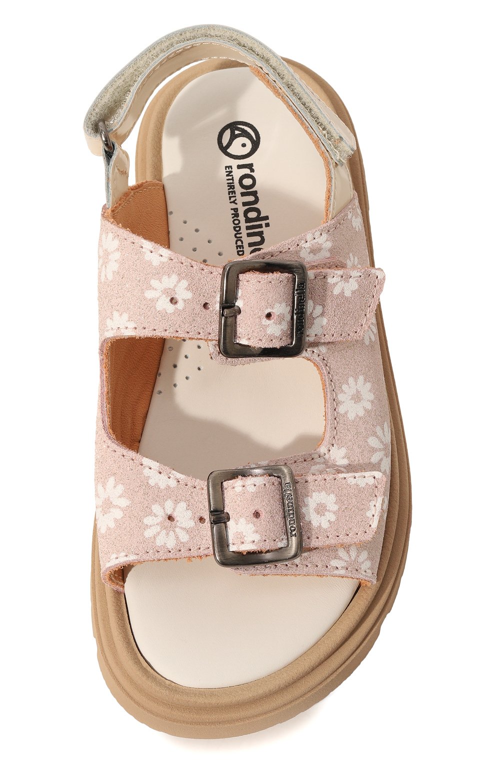 Детские кожаные сандалии RONDINELLA розового цвета, арт. 01036H/31-33 | Фото 4 (Материал внутренний: Натуральная кожа)