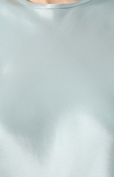 Женский топ из вискозы HELMUT LANG голубого цвета, арт. I05HW518 | Фото 5 (Рукава: Короткие; Длина (для топов): Стандартные; Материал сплава: Проставлено; Материал внешний: Вискоза; Драгоценные камни: Проставлено; Кросс-КТ: с рукавом; Статус проверки: Проверена категория)