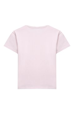 Детская хлопковая футболка DOLCE & GABBANA светло-розового цвета, арт. L4JT7T/G70LK/8-14 | Фото 2 (Рукава: Короткие; Региональные ограничения белый список (Axapta Mercury): RU; Материал сплава: Проставлено; Материал внешний: Хлопок; Мальчики Кросс-КТ: Футболка-одежда; Драгоценные камни: Проставлено; Ростовка одежда: 10 - 11 лет | 140 - 146см, 12 лет | 152 см, 8 лет | 128 см)