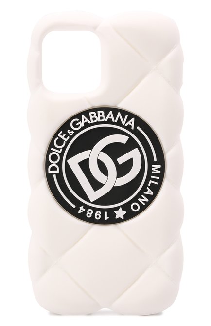 Чехол для iphone 12/12 pro DOLCE & GABBANA белого цвета, арт. BP3028/AQ374 | Фото 1 (Материал: Пластик)