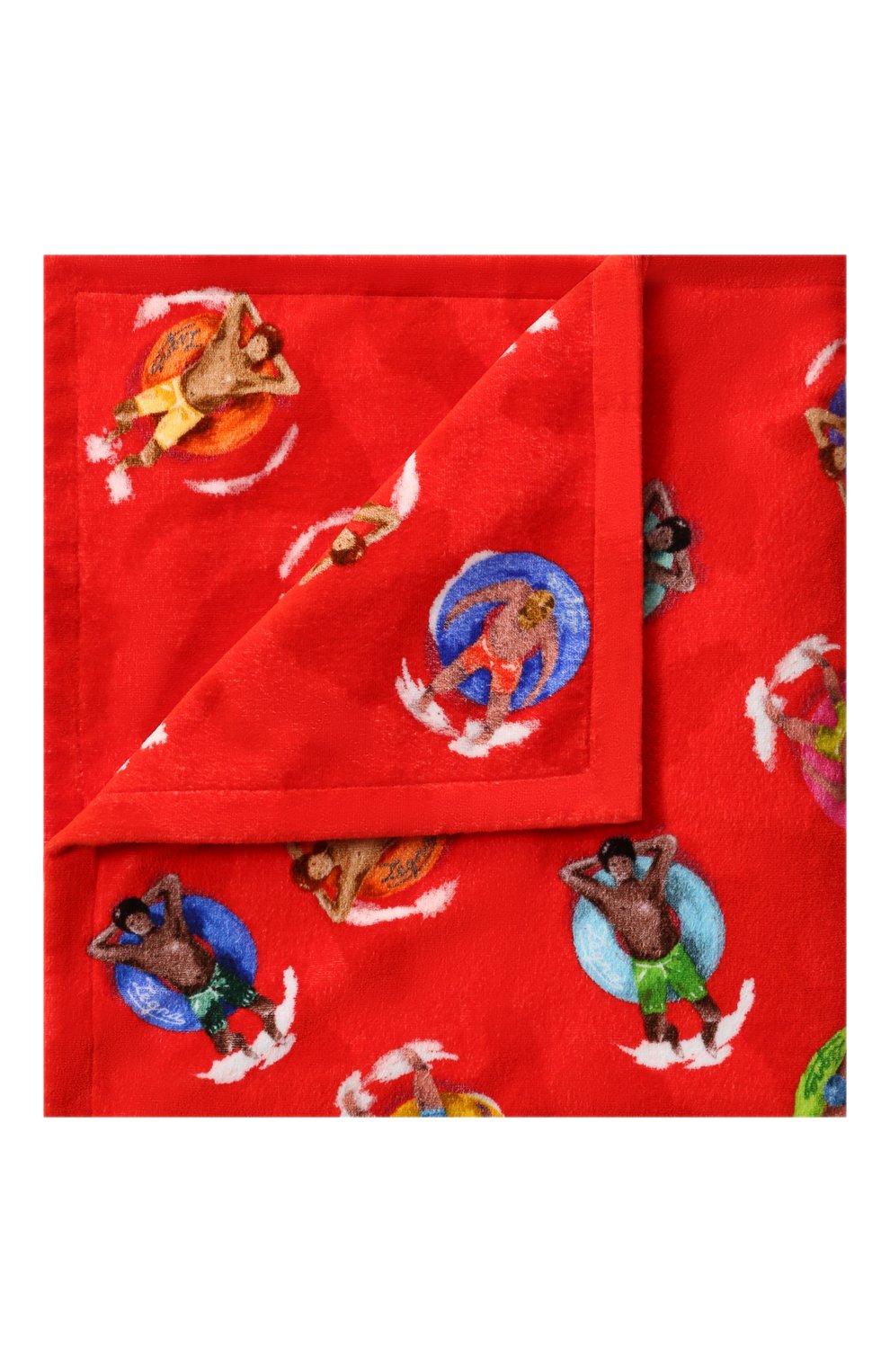 Мужские хлопковое полотенце ZEGNA красного цвета, арт. N7P001030 | Фото 1 (Материал: Текстиль, Хлопок; Кросс-КТ: Пляж; Материал сплава: Проставлено; Нос: Не проставлено)