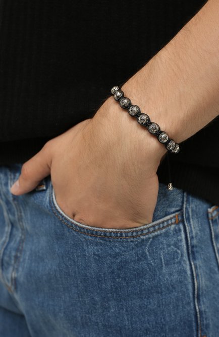 Мужской серебряный браслет отче наш GL JEWELRY черного цвета, арт. GL420010-S97-414 | Фото 2 (Материал: Серебро)