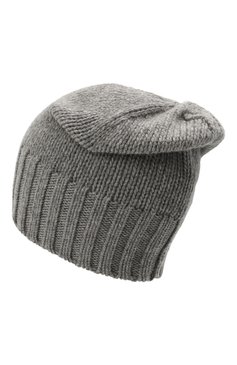 Мужская кашемировая шапка INVERNI серого цвета, арт. 4226 CM | Фото 2 (Материал: Текстиль, Кашемир, Шерсть; Кросс-КТ: Трикотаж)