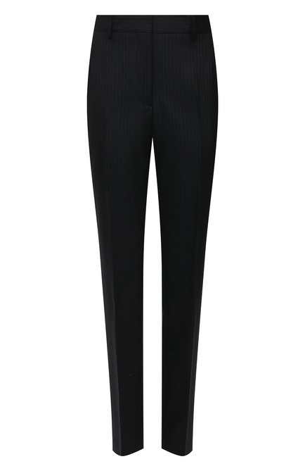 Женские шерстяные брюки DRIES VAN NOTEN темно-синего цвета по цене 53950 руб., арт. 211-10933-2155 | Фото 1