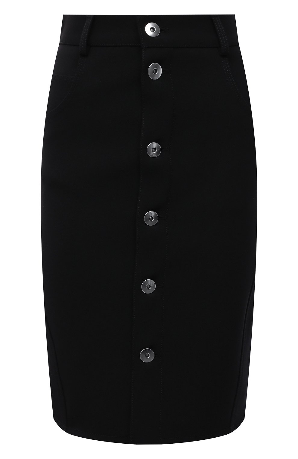 Шерстяная юбка Bottega Veneta Чёрный 659391/V0IV0 5584758