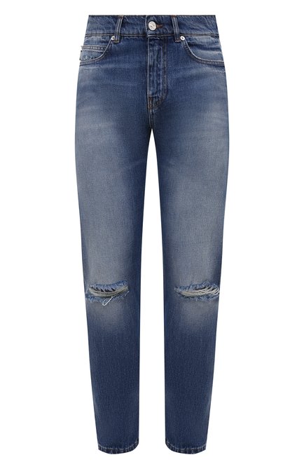 Мужские джинсы VERSACE синего цвета по цене 66750 руб., арт. 1000578/1A00544 | Фото 1
