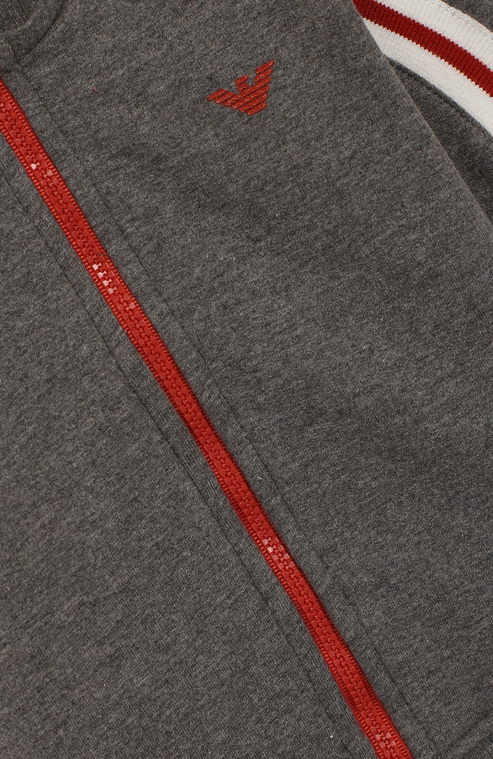 Детский комплект из кардигана и брюк EMPORIO ARMANI серого цвета, арт. 6GHV01/4J2MZ | Фото 7 (Кросс-КТ НВ: Костюм; Статус проверки: Проверено, Проверена категория; Ростовка одежда: 9 мес | 74 см, 12 мес | 80 см, 24 мес | 92 см, 36 мес | 98 см, 3 мес | 62 см, 6 мес | 68 см)