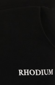 Мужские хлопковые джоггеры RH45 черного цвета, арт. KYLA 0P26 | Фото 5 (Дли на (брюки, джинсы): Стандартные; Материал сплава: Проставлено; Материал внешний: Хлопок; Стили: Спорт-шик; Драгоценные камни: Проставлено; Силуэт М (брюки): Джоггеры)
