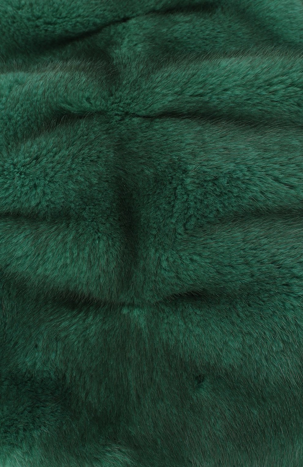 Женская шапка из меха норки шарпей FURLAND зеленого цвета, арт. 0204100110198600000 | Фото 3 (Материал: Натуральный мех)