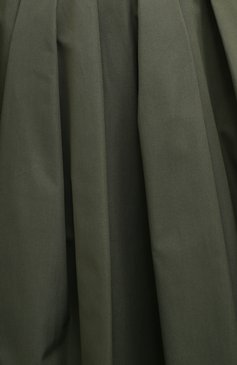Женская хлопковая юбка ALEXANDER MCQUEEN хаки цвета, арт. 666300/QAAAY | Фото 5 (Женское Кросс-КТ: Юбка-одежда; Материал сплава: Проставлено; Стили: Милитари; Материал внешний: Хлопок; Длина Ж (юбки, платья, шорты): Миди; Драгоценные камни: Проставлено)
