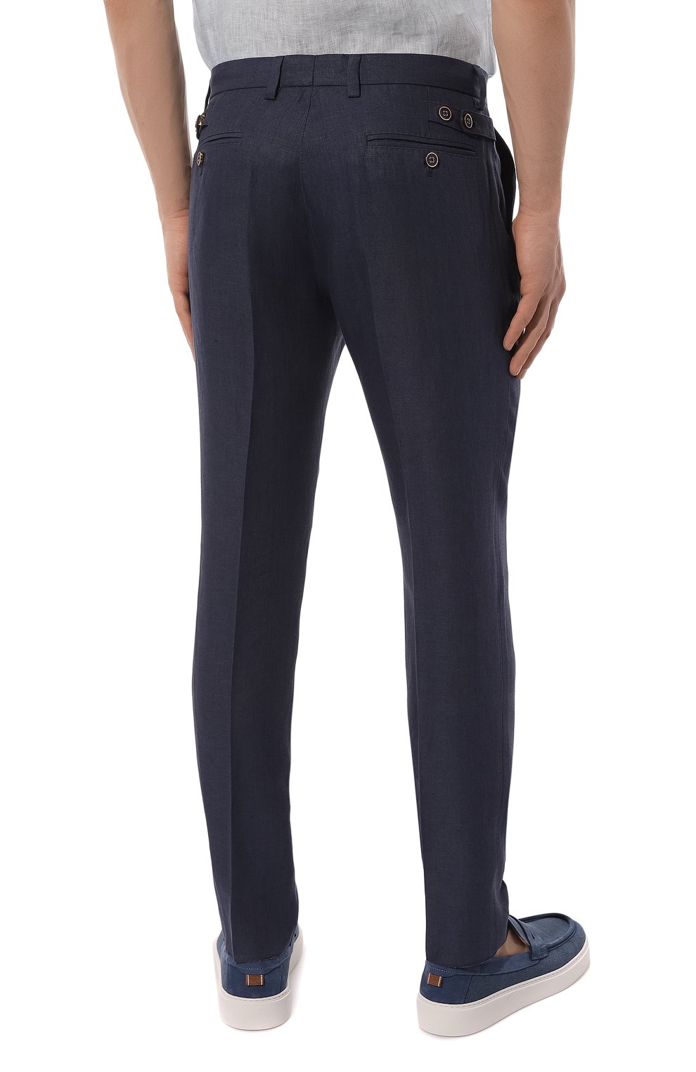 Льняные брюки Dolce & Gabbana  GY6IET/FU4LF Фото 4