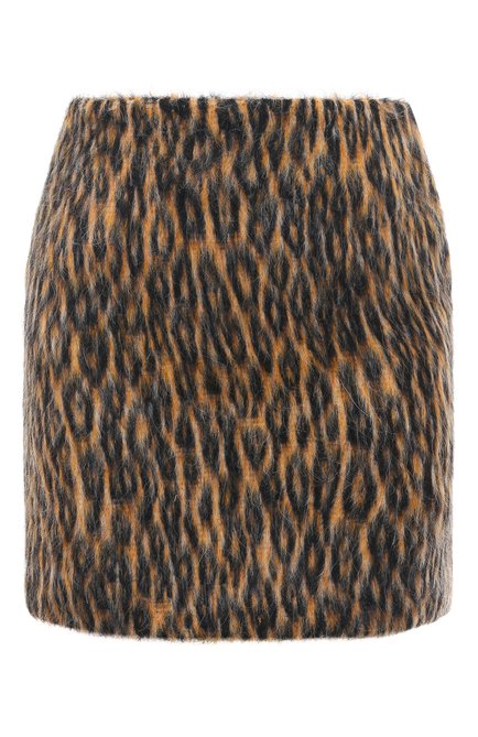 Женская юбка MSGM леопардового цвета, арт. 3542MDD10/237804 | Фото 1 (Материал внешний: Шерсть, Синтетический материал; Драгоценные камни: Проставлено; Материал сплава: Проставлено; Длина Ж (юбки, платья, шорты): Мини)