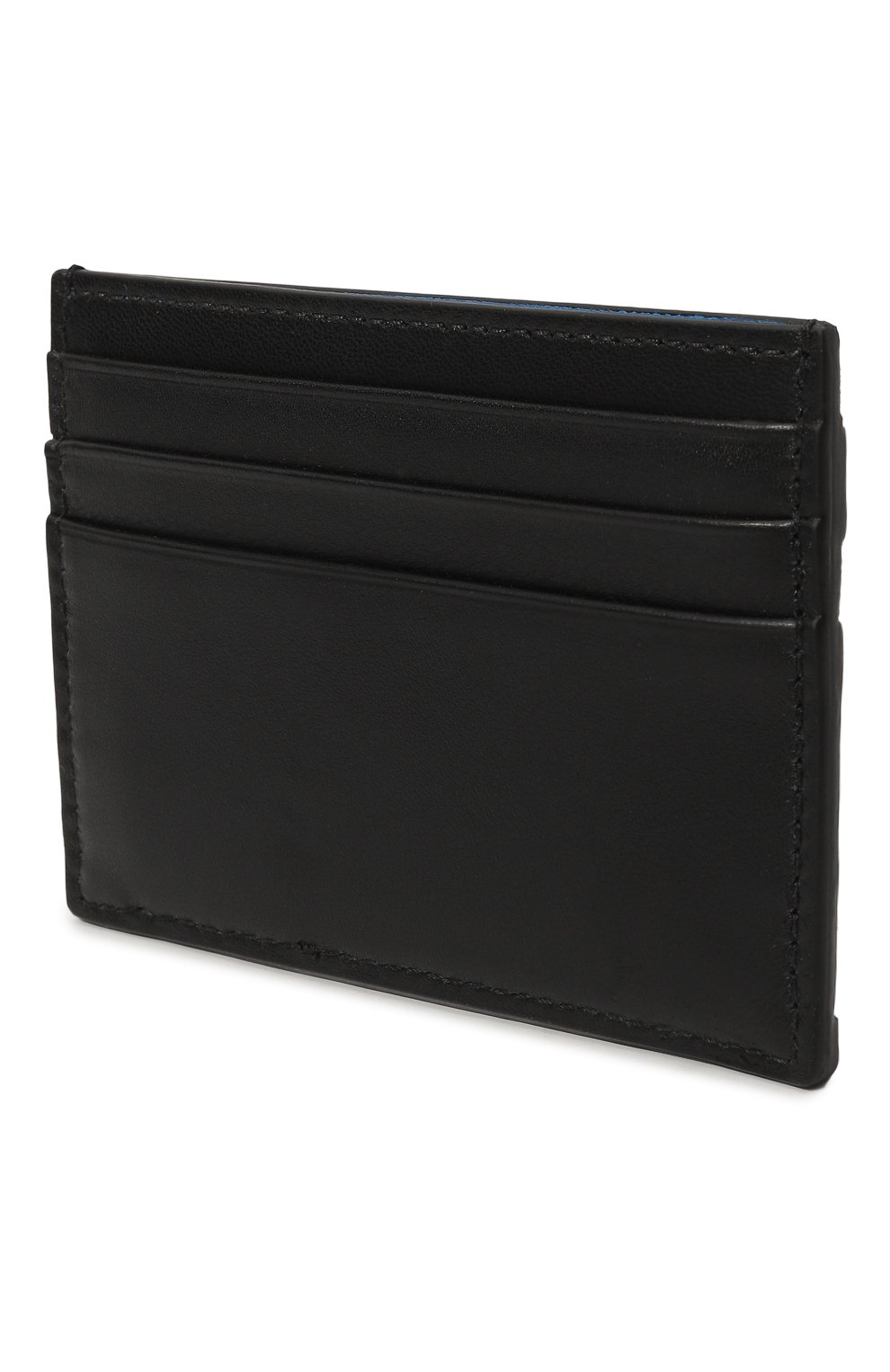Мужской кожаный футляр для кредитных карт ALEXANDER MCQUEEN черного цвета, арт. 726324/1AAD0 | Фото 2 (Материал: Натуральная кожа; Материал сплава: Проставлено; Нос: Не проставлено)