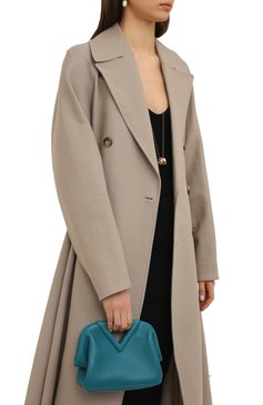 Женская сумка point small BOTTEGA VENETA бирюзового цвета, арт. 658476/VCP40 | Фото 2 (Сумки-технические: Сумки через плечо, Сумки top-handle; Материал: Натуральная кожа; Региональные ограничения белый список (Axapta Mercury): RU; Ремень/цепочка: На ремешке; Размер: small)