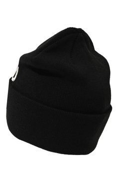 Детского шапка EMPORIO ARMANI черного цвета, арт. 404688/3F570 | Фото 2 (Материал: Текстиль, Шерсть, Синтетический материал; Материал сплава: Проставлено; Нос: Не проставлено)