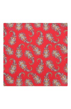 Мужской шелковый платок ETON красного цвета, арт. A000 32463 | Фото 3 (Материал: Текстиль, Шелк)