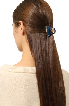 Женская заколка для волос ALEXANDRE DE PARIS бирюзового цвета, арт. ICC45-14339-02A23 OM | Фото 2 (Материал: Пластик)