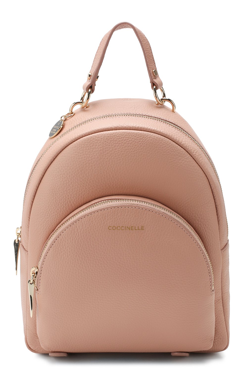 Женский рюкзак alpha COCCINELLE розового цвета, арт. E1 FS5 14 01 01 | Фото 1 (Размер: medium; Материал: Натуральная кожа; Стили: Кэжуэл)