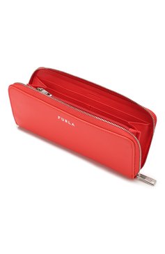Женские кожаный кошелек next FURLA красного цвета, арт. PDJ1/ARE | Фото 3 (Материал: Натуральная кожа)