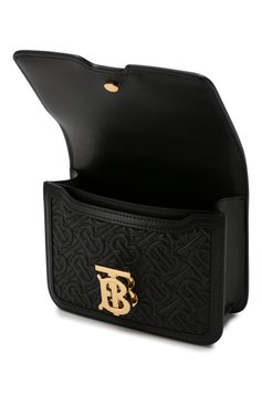 Женская поясная сумка tb bag BURBERRY черного цвета, арт. 8014828 | Фото 4 (Материал: Натуральная кожа; Стили: Классический; Размер: mini; Ремень/цепочка: На ремешке; Статус проверки: Проверено, Проверена категория)