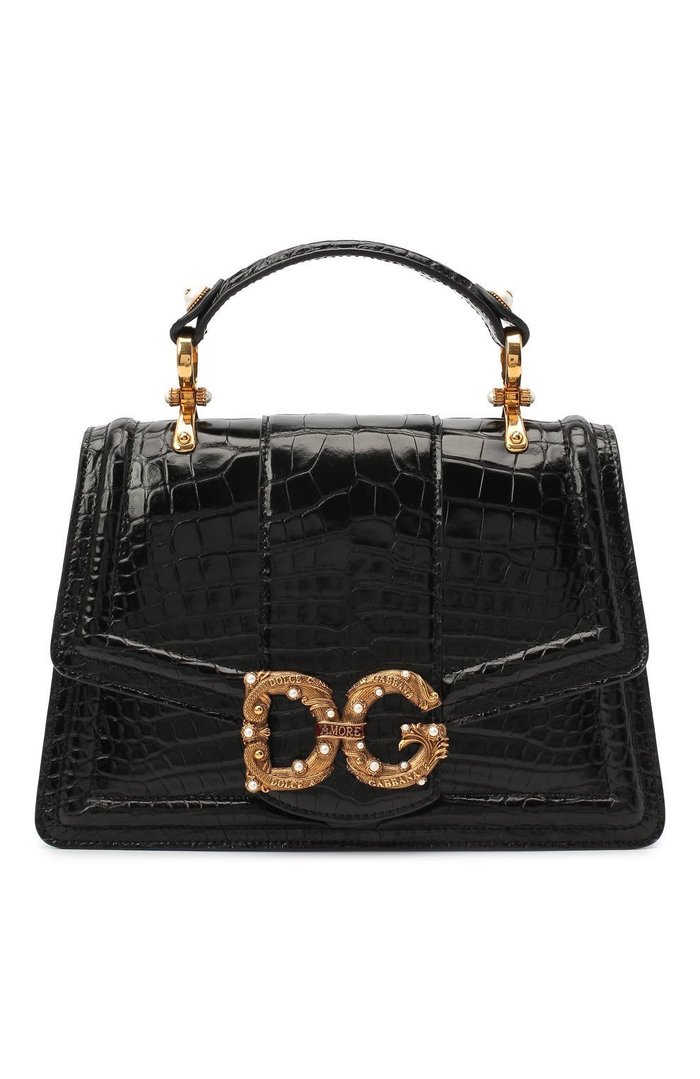 Small Devotion Embellished Satin Bag By Dolce & Gabbana