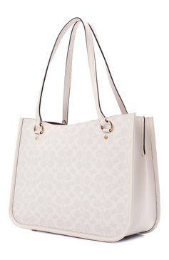 Женский сумка-тоут tyler COACH белого цвета, арт. C2591 | Фото 3 (Материал: Пластик, Резина; Сумки-технические: Сумки-шопперы; Размер: medium)