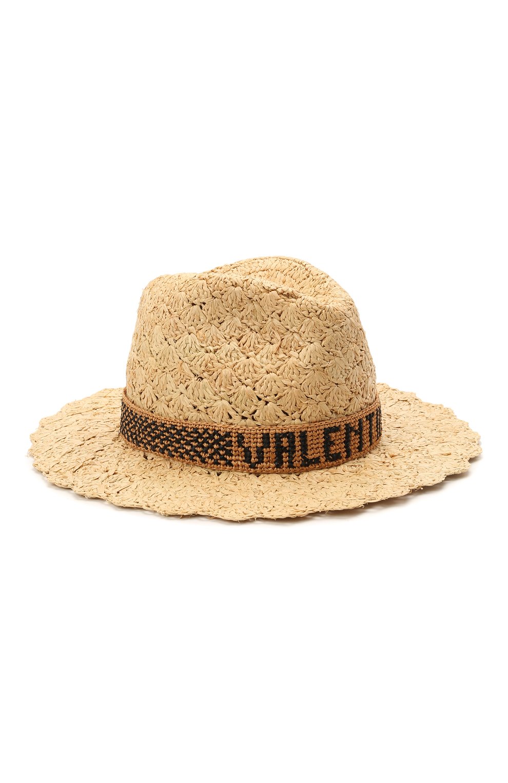 Мужская шляпа VALENTINO бежевого цвета, арт. VY2HAA02/DVT | Фото 1 (Региональные ограничения белый список (Axapta Mercury): RU; Материал сплава: Проставлено; Нос: Не проставлено; Материал: Растительное волокно)