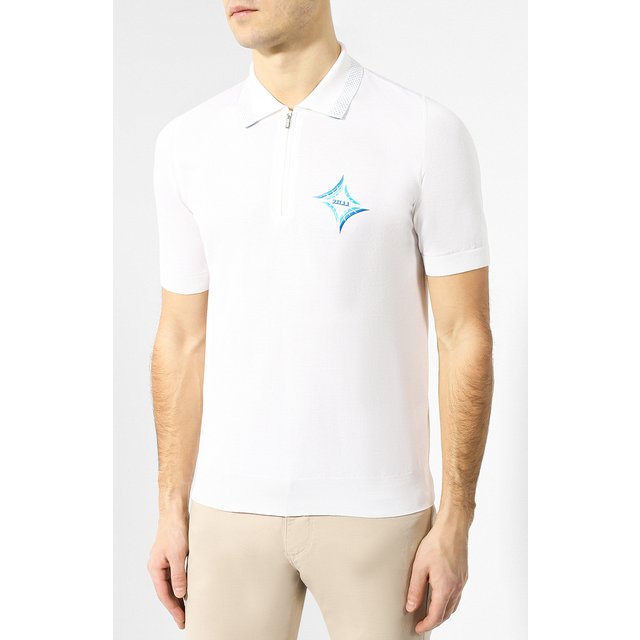 фото Поло из смеси хлопка и шелка zilli