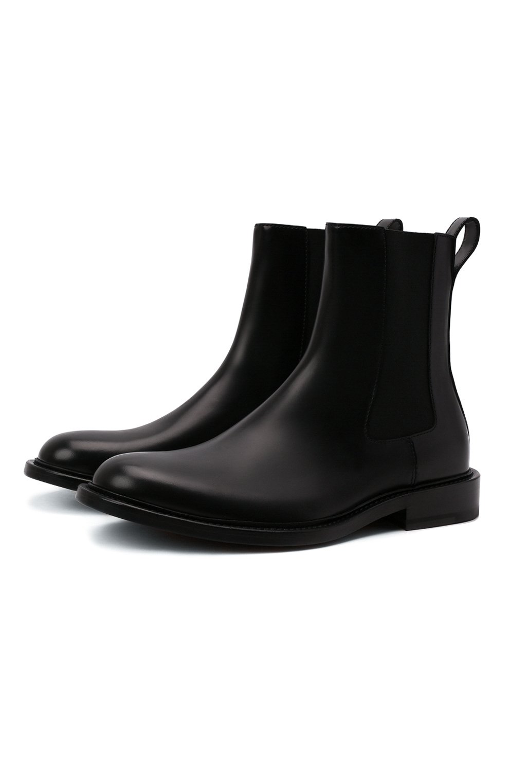 Мужские кожаные челси level BOTTEGA VENETA черного цвета, арт. 652357/V10T0 | Фото 1 (Материал внутренний: Натуральная кожа; Материал утеплителя: Без утеплителя; Подошва: Плоская; Мужское Кросс-КТ: Сапоги-обувь, Челси-обувь)