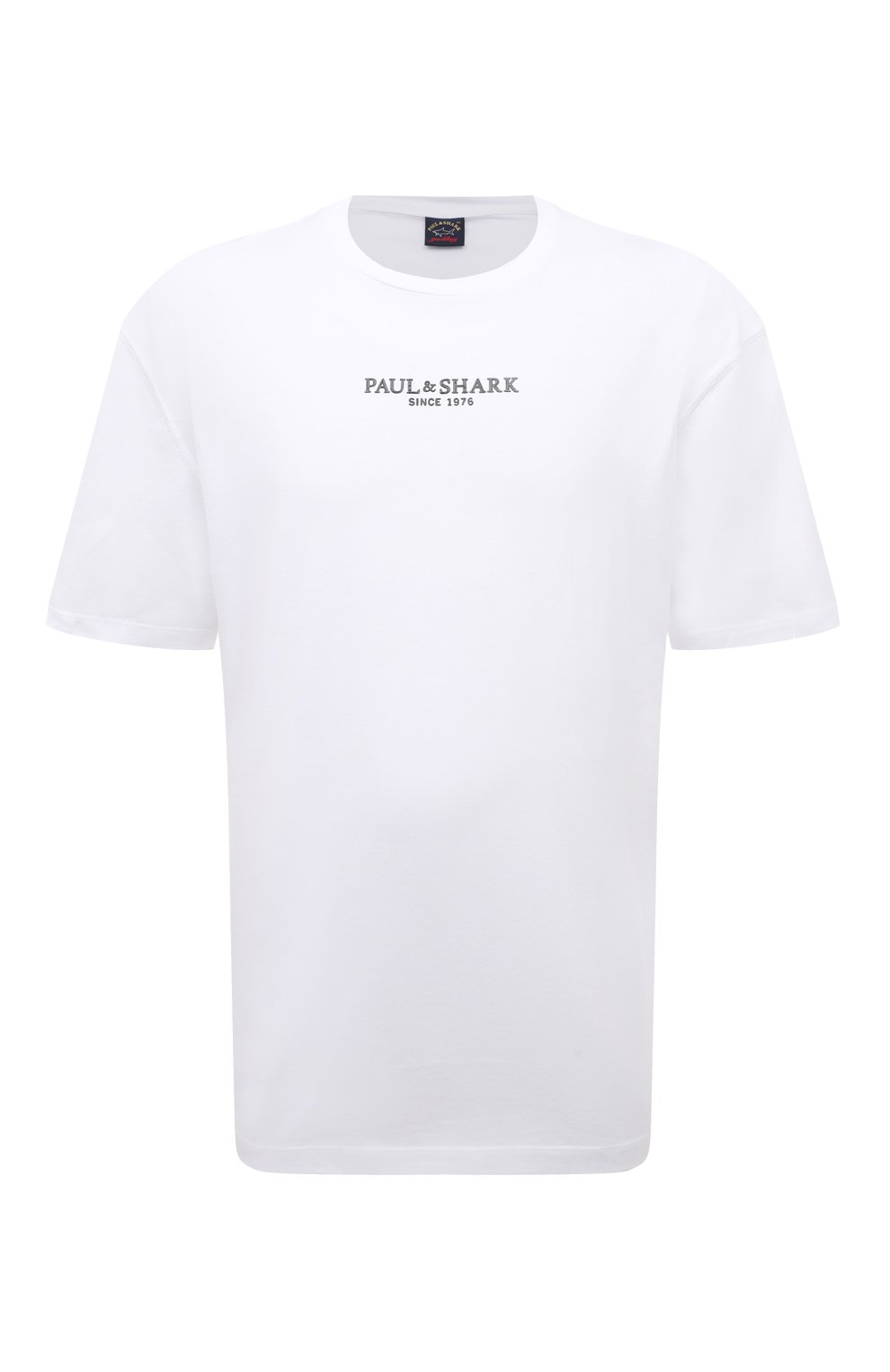Хлопковая футболка Paul&Shark 12311618/3XL-6XL, цвет белый, размер 58
