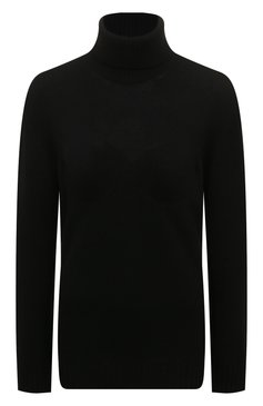 Женский кашемировый свитер PRADA черного цвета, арт. P26441-100I-F0002-221 | Фото 1 (Женское Кросс-КТ: Свитер-одежда; Рукава: Длинные; Стили: Кэжуэл)