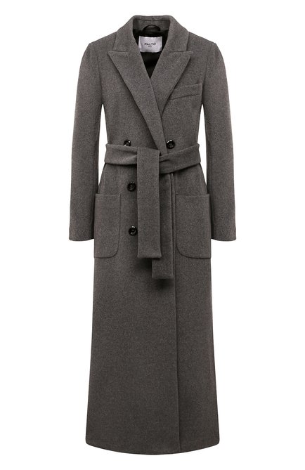 Женское пальто из шерсти и кашемира PALTO серого цвета по цене 99100 руб., арт. ELE0N0RA VEL0 | Фото 1
