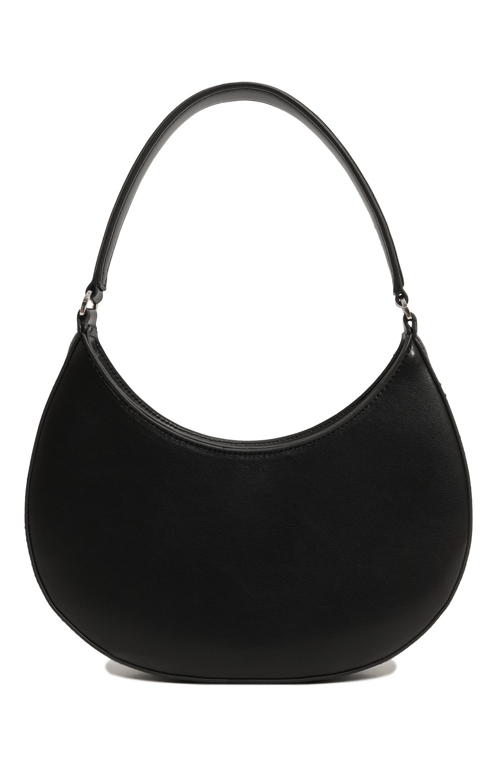Женская сумка MSGM черного цвета, арт. 3442MDZ08/594 | Фото 6 (Сумки-технические: Сумки top-handle; Материал сплава: Проставлено; Драгоценные камни: Проставлено; Материал: Экокожа)