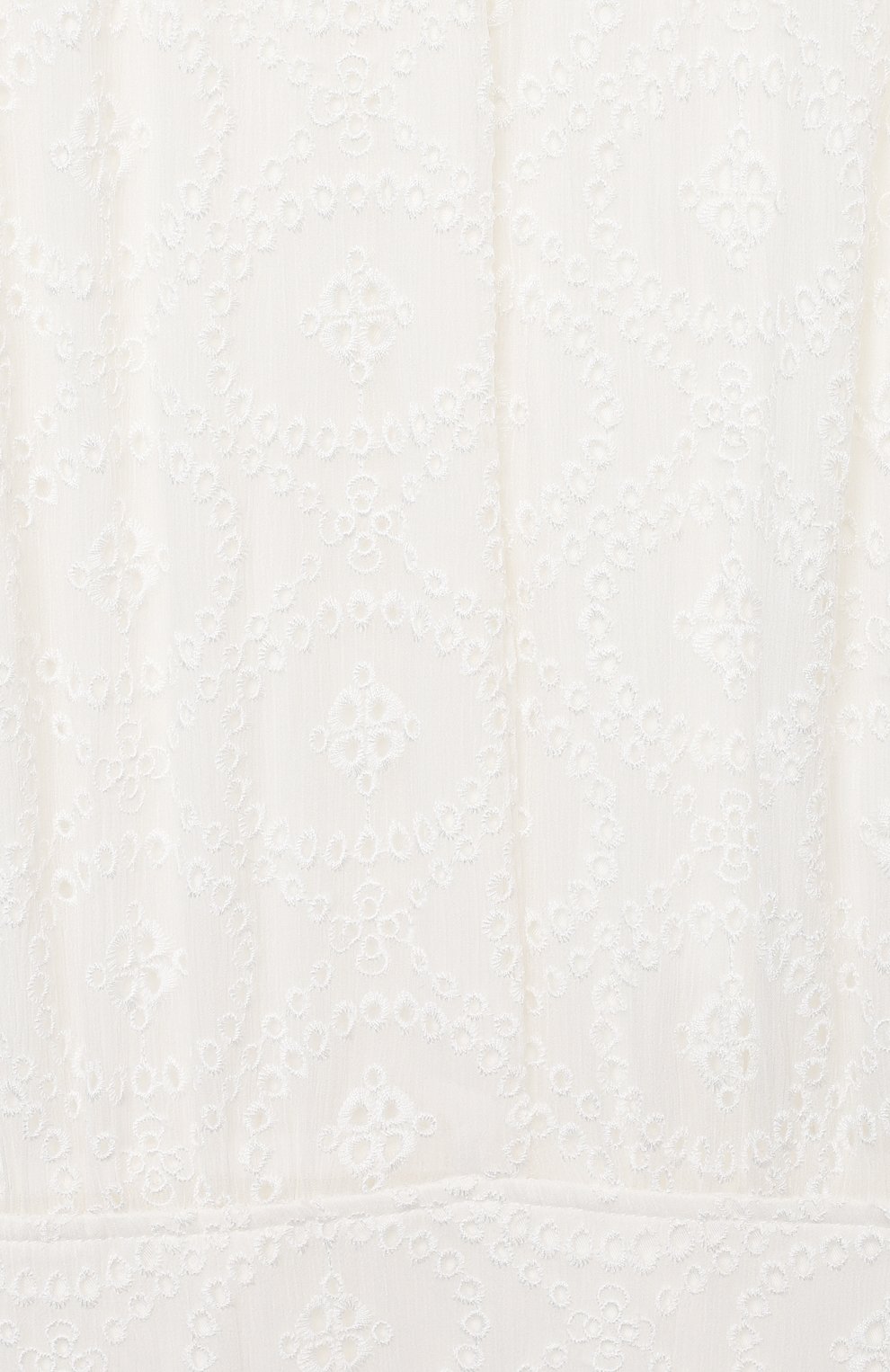 Детское шелковое платье CHLOÉ белого цвета, арт. C12822 | Фото 3 (Материал внешний: Шелк; Рукава: Короткие; Случай: Повседневный; Региональные ограничения белый список (Axapta Mercury): RU; Материал сплава: Проставлено; Девочки Кросс-КТ: Платье-одежда; Драгоценные камни: Проставлено; Материал подклада: Вискоза; Ростовка одежда: 10 - 11 лет | 140 - 146см, 12 лет | 152 см, 13 - 15 лет | 158 см, 4 года | 104 см, 5 лет | 110 см, 6 лет | 116 см, 8 лет | 128 см)