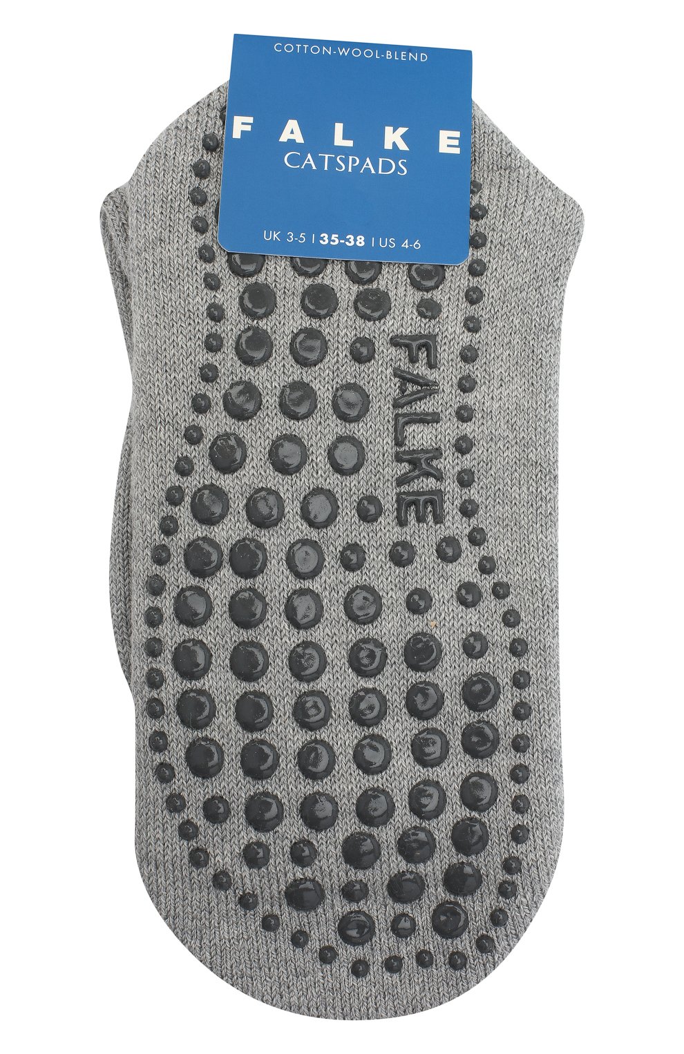 Детские носки из хлопка и шерсти FALKE серого цвета, арт. 10500. | Фото 1 (Материал: Т екстиль, Хлопок; Кросс-КТ: Носки)