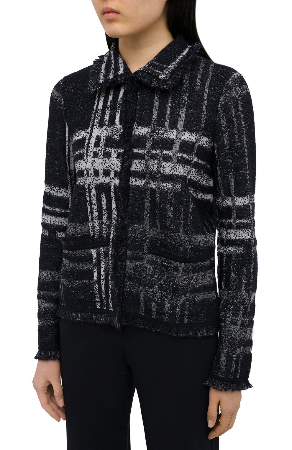 Жакет из шерсти и вискозы Giorgio Armani  6HAG04/AM21Z Фото 3
