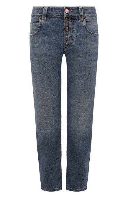 Женские джинсы BRUNELLO CUCINELLI голубого цвета по цене 97500 руб., арт. MH186P5755 | Фото 1