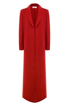 Женское пальто GIUSEPPE DI MORABITO красного цвета, арт. PF23033C0-C-259 | Фото 1 (Материал внешний: Шерсть, Синтетический материал; Рукава: Длинные; Материал сплава: Проставлено; Материал подклада: Синтетический материал; Длина (верхняя одежда): Длинные; 1-2-бортные: Однобортные; Драгоценные камни: Проставлено; Стили: Романтичный)