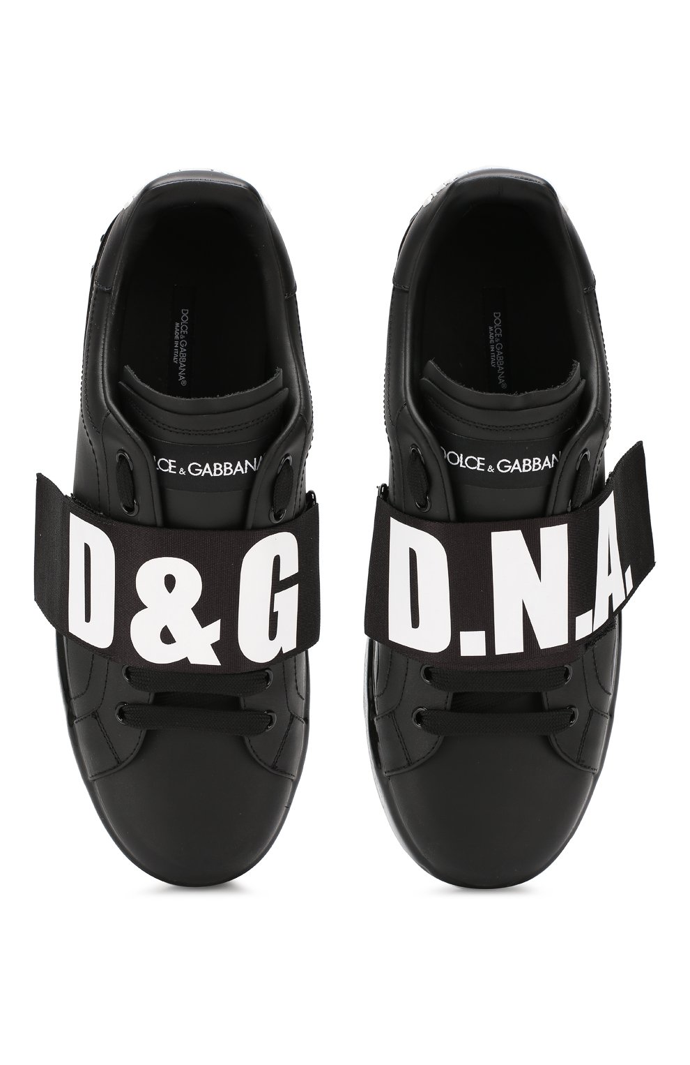 Мужские кожаные кеды tangutsu DOLCE & GABBANA черно-белого цвета, арт. CS1665/AK468 | Фото 5 (Материал внешний: Текстиль, Кожа; Материал внутренний: Натуральная кожа; Стили: Классический; Материал утеплителя: Без утеплителя; Статус проверки: Проверено, Проверена категория; Подошва: Массивная; Длина стельки: 24,5, 25,3, 25,5, 26,1, 26,3, 26,9, 27,1, 27,7, 27,9, 28,5, 28,7, 29,3, 30,1)