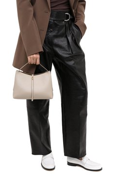 Женская сумка ava mini WANDLER бежевого цвета, арт. AVA T0TE MINI | Фото 2 (Сумки-технические: Сумки через плечо, Сумки top-handle; Материал: Натуральная кожа; Размер: mini; Ремень/цепочка: На ремешке)