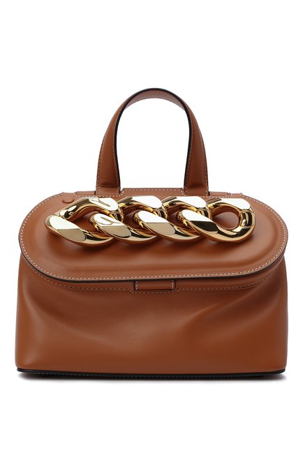 Женская сумка chain lid JW ANDERSON коричневого цвета по цене 114500 руб., арт. HB0317 LA0020 | Фото 1