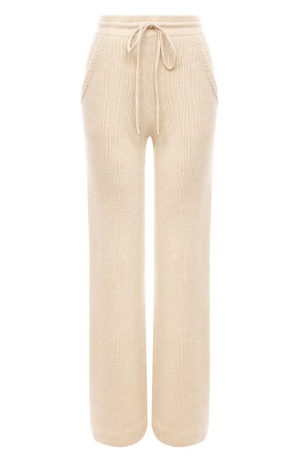 Женские кашемировые брюки ADDICTED кремвого цвета по цене 54600 руб., арт. MK920 | Фото 1