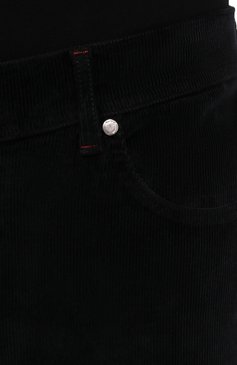 Мужские брюки из хлопка и кашемира MARCO PESCAROLO черного цвета, арт. NERAN0M18/4205 | Фото 5 (Длина (брюки, джинсы): Стандартные; Случай: Повседневный; Материал внешний: Хлопок; Стили: Кэжуэл)