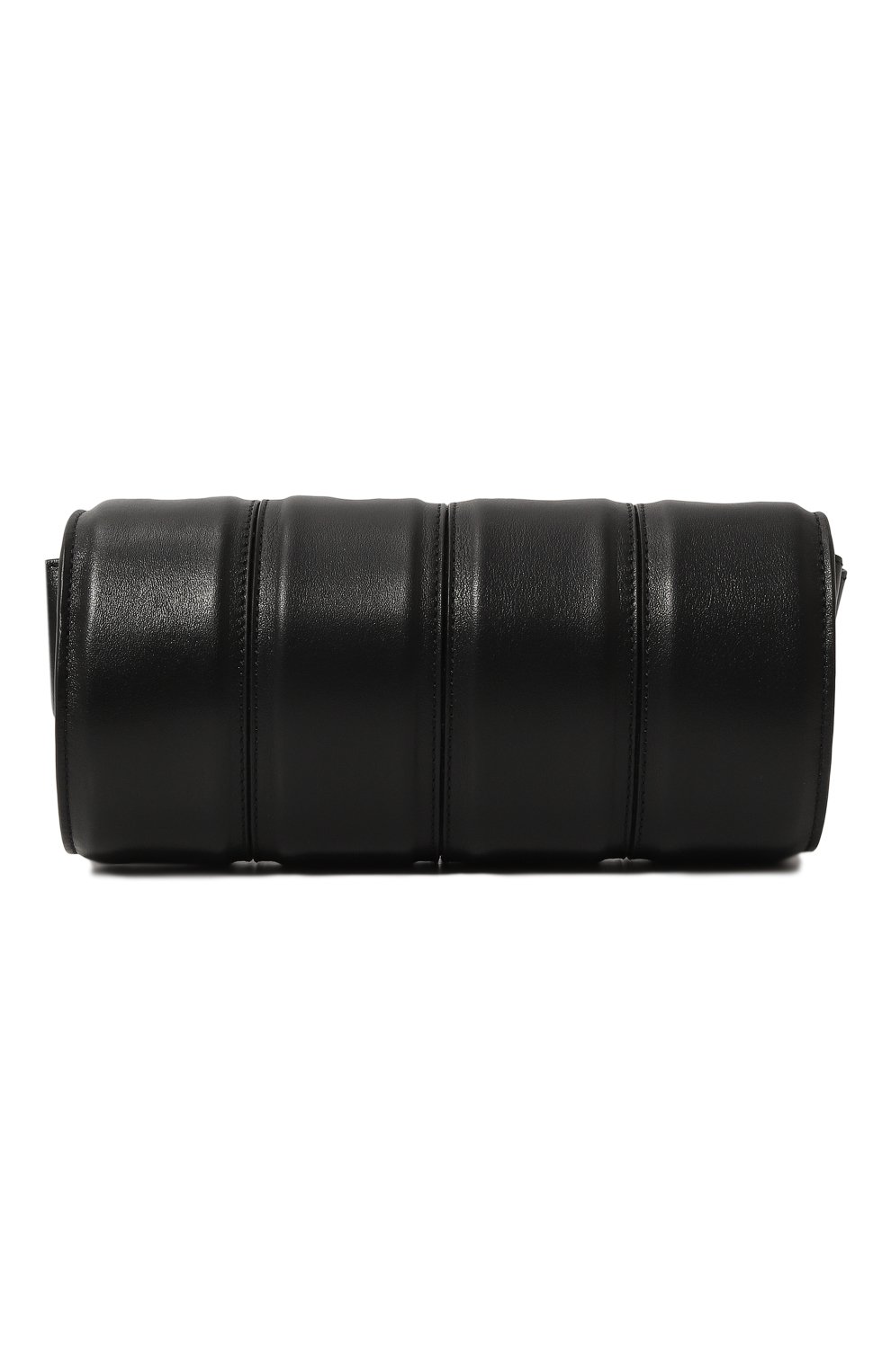 Женская сумка four YUZEFI черного цвета, арт. YUZC0-HB-FR-L000 | Фото 6 (Сумки-технические: Сумки через плечо; Материал: Натуральная кожа; Материал сплава: Проставлено; Драгоценные камни: Проставлено; Размер: small)