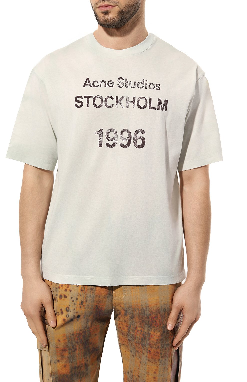 Хлопковая футболка Acne Studios  FN MN TSHI000424ABH Фото 3